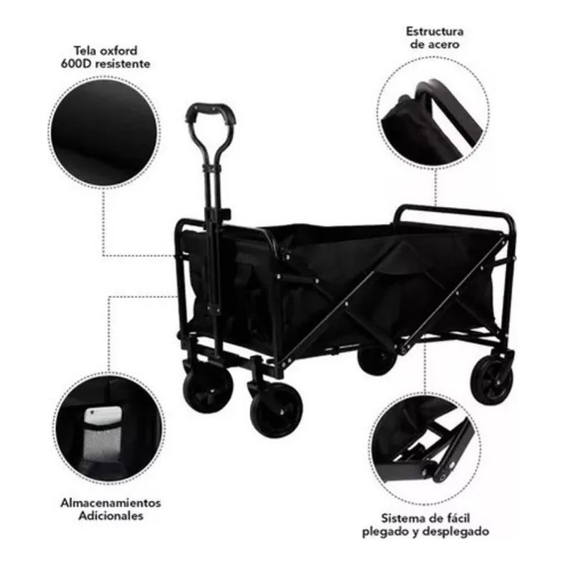 Carro Para Compras Plegable Ideal Para El Camping