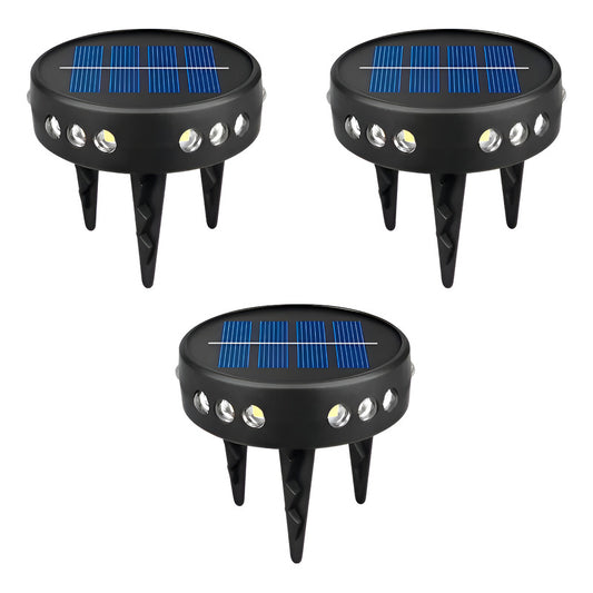 Luces De Jardín Solares 15 Led Luces Enterradas Pack De 3