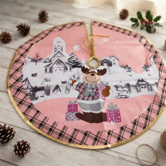 Pie De Árbol Navidad Faldon Decoración 86cm