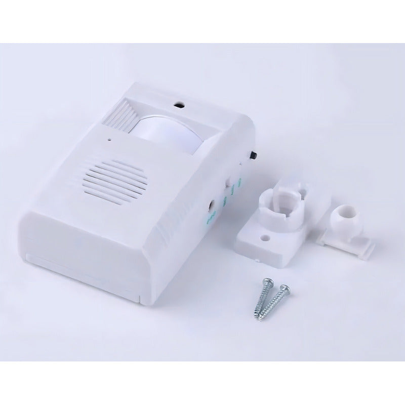 Timbre Inalámbrico V-zorr Sensor Movimiento 2 Melodías Cobertura 2m Blanco