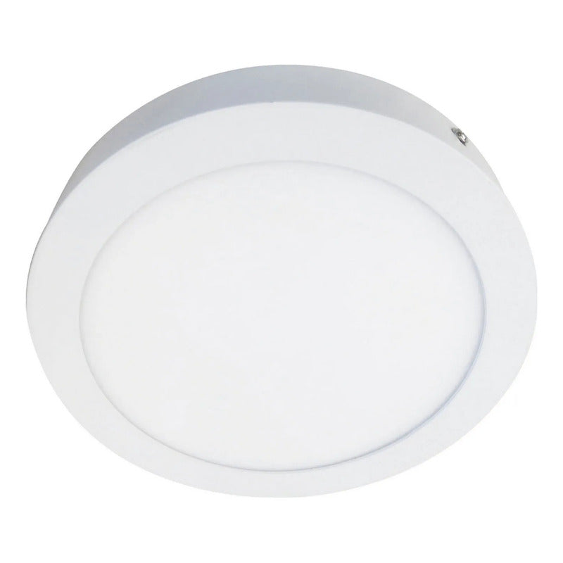 Pack X2 Foco Panel Led Sobrepuesto 24w Plafon Redondo Cuadra