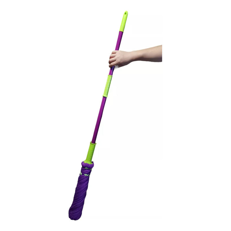 Mopa Exprimible Trapeador Para Limpieza Microfibra Morado