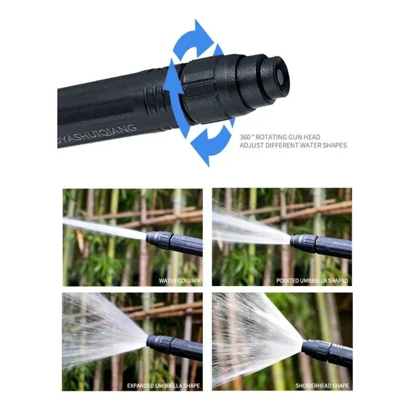 Set Boquilla Alta Presión Pistola Manguera Riego Auto Jardin
