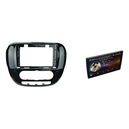 Kit Kia Soul: Bisel Adaptador 2014-2018 Negro Brillante + Pantalla Táctil 9'' Gps/wifi/waze