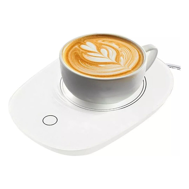 Calentador De Tazas Cafe Almohadilla Calefactora Eléctrica Negro Liso