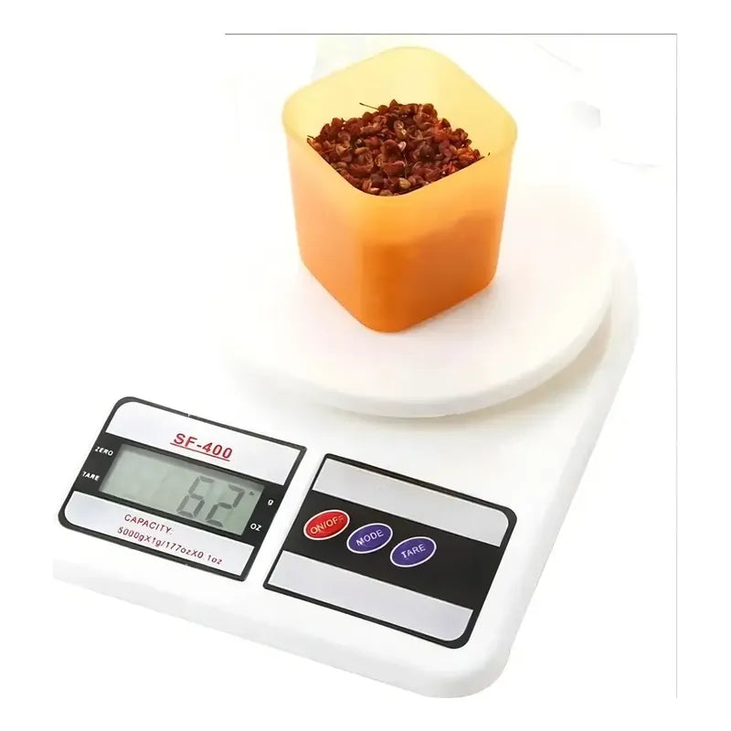 Balanza Pesa Digital Cocina 5 Kilos Blanca Blanco 5 Kg