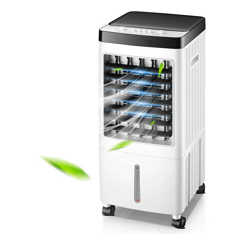 Aire Acondicionado Enfriador De 6 Lt Con Ruedas Humidificado Blanco