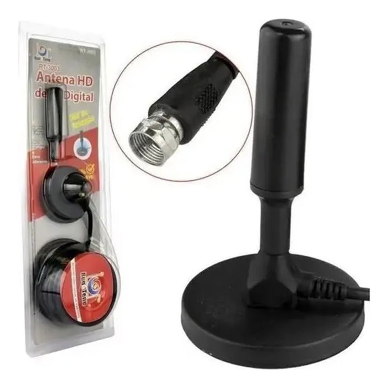 Antena Para Tv Digital Full Hd De Iman Interior 3.5 Dbi Coax