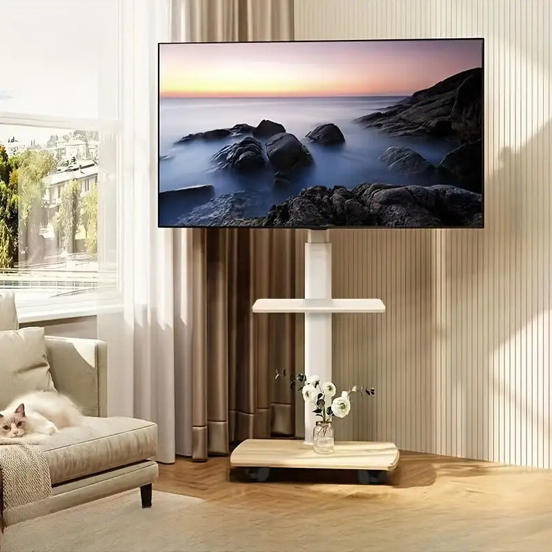 Soporte Tv Rack Movil Con Ruedas 32 A 70 Base Pedestal