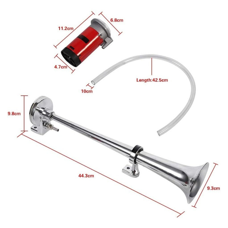 Bocina De Aire Camion 12w Auto Trompeta Alerta