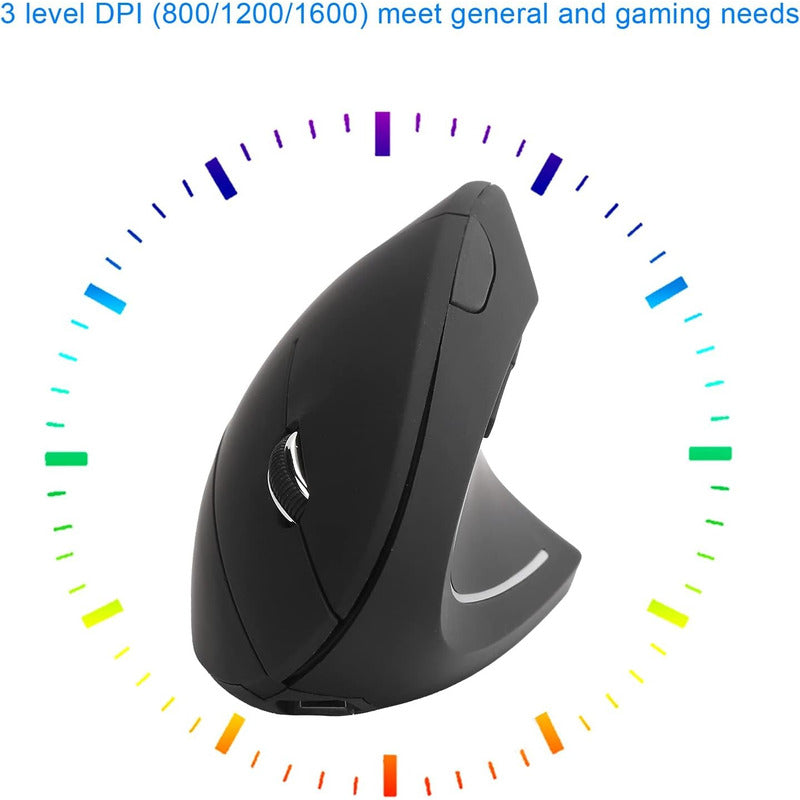 Mouse Ergonómico Inalámbrico Gamer 3600 Dpi D5 Generico