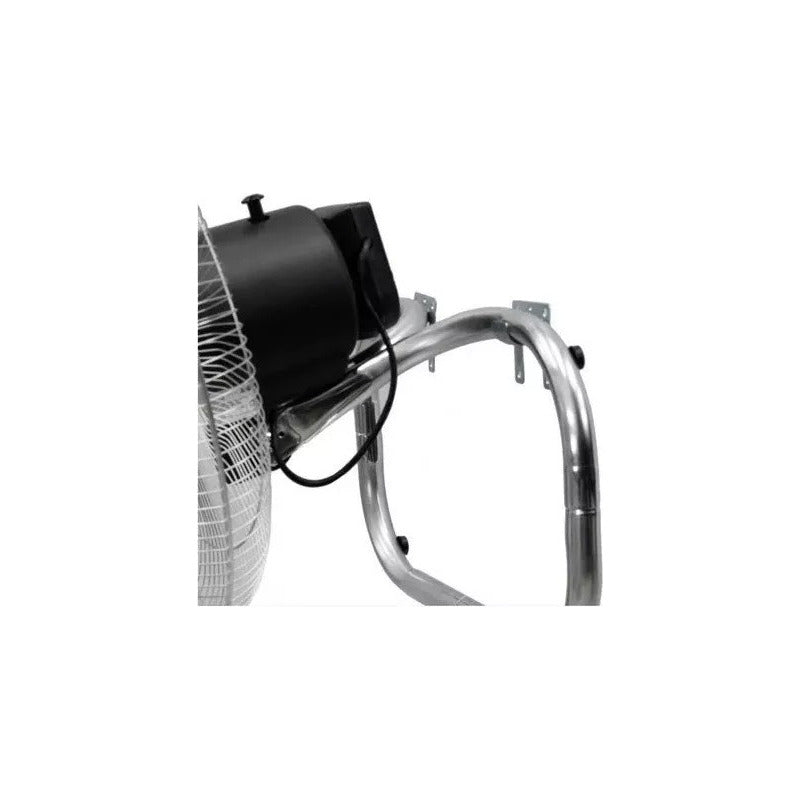 Ventiladores X4 De Pie Silencioso 150w Giro 360° Potente Negro Azul Plástico 5