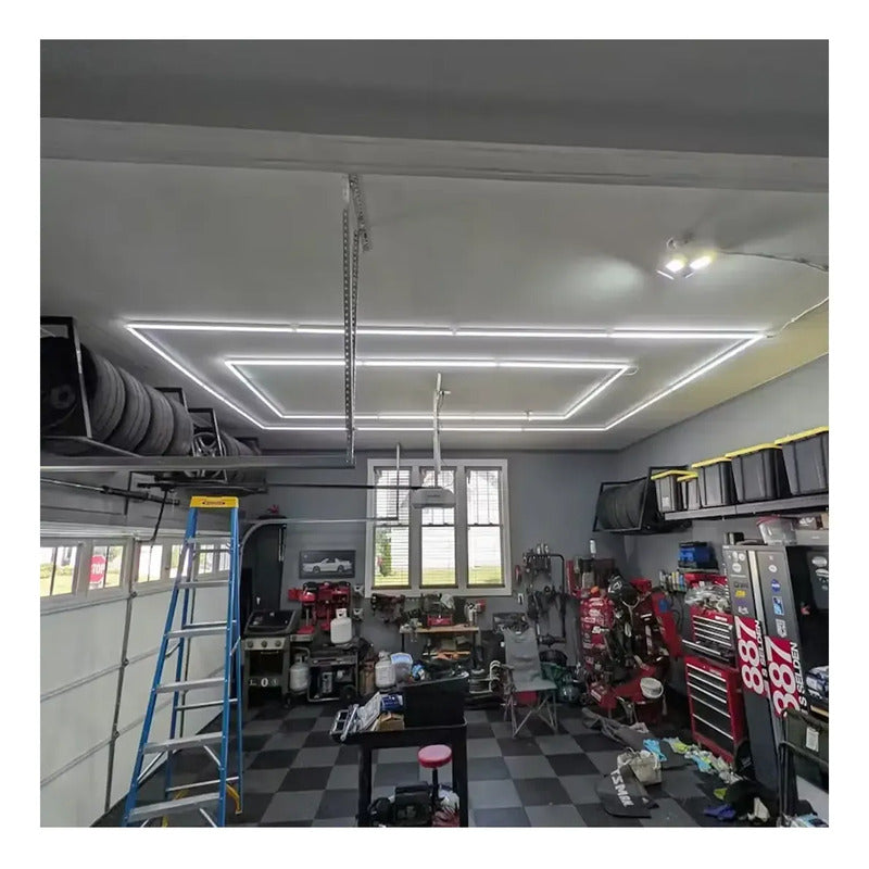 Kit Luces Led Modular Techo Auto Detailing Garaje Blanco