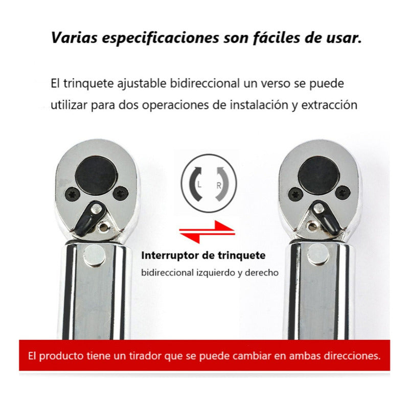 Llave Torque 3/8 19-110nm Torquímetro De Trueno Micrometro