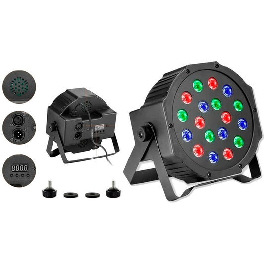 Luz Led Disco Rítmico Multicolor Led Disco Proyector Rbg