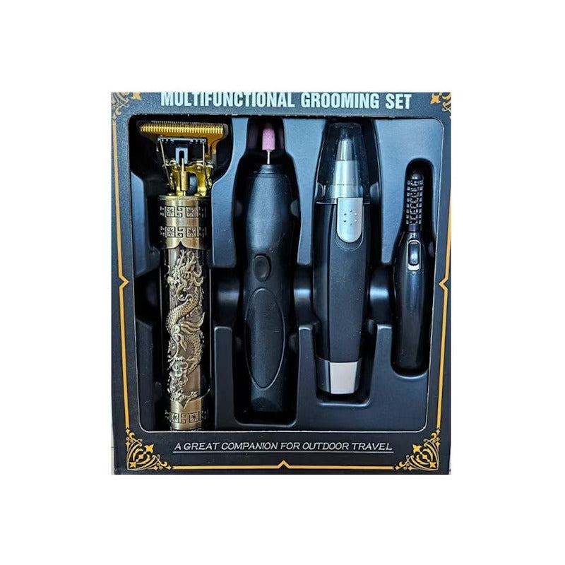 Set Máquina De Afeitar Multifuncional Barba Orejas Nariz