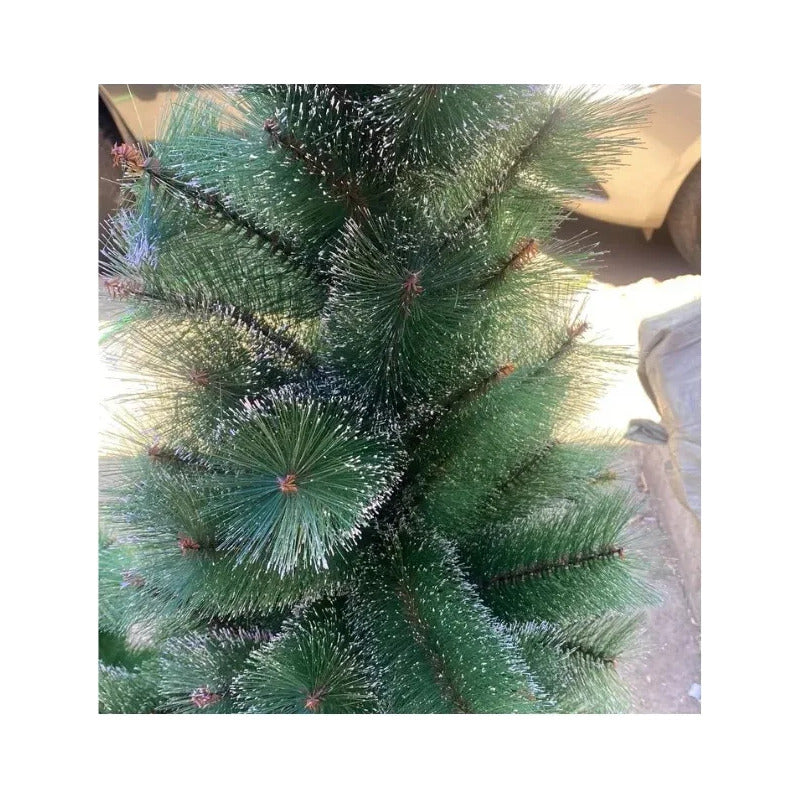 Arbol De Navidad Nevado 2.10mts Arbol Decorado Con Nieve Nevado 210cm