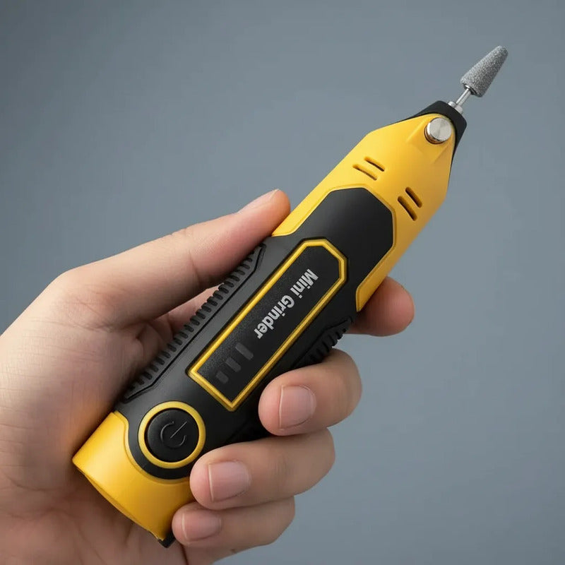 Mini Dremel Inalámbrico Recargable Con Maleta Y 35 Piezas 50/60hz 10 W