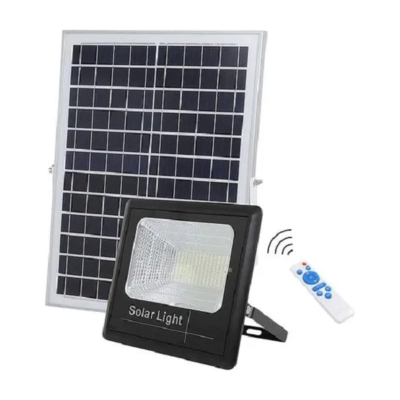 Foco Solar De 800w Led Con Panel Solar Y Control Remoto