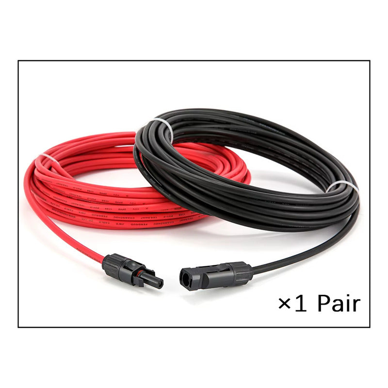 Cable Solar Fotovoltaico 6mm Negro Y Rojo 10 Metros Negro