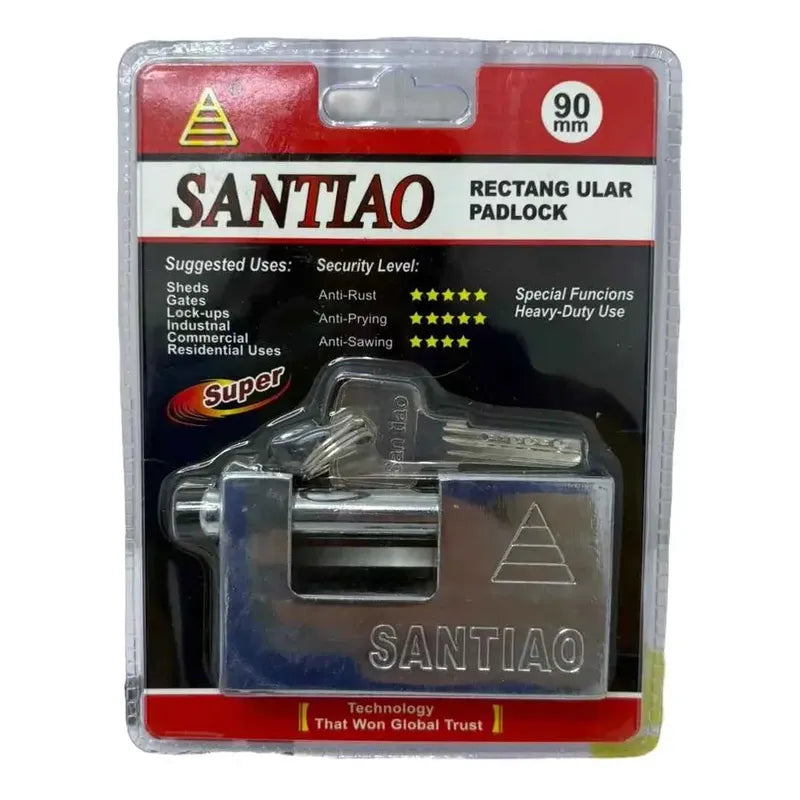 Pack X3 Candado Seguridad + 3 Llaves Antinapoleón 70mm//90mm Pack X3 90mm
