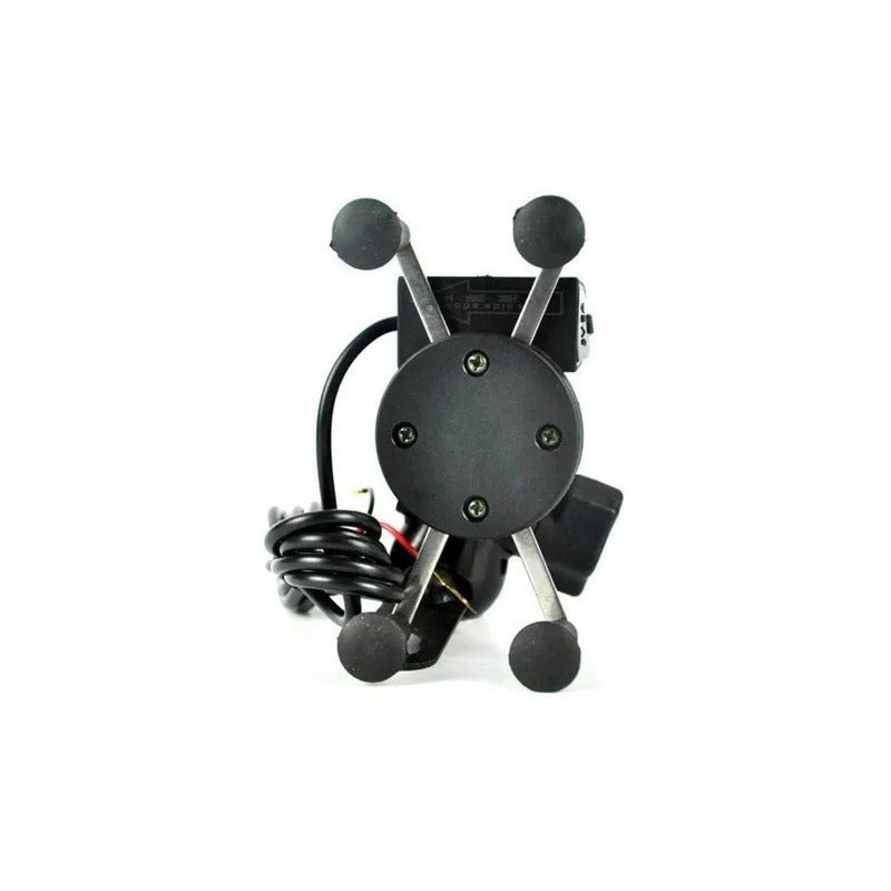 Soporte Con Cargador Usb Celular Para Moto Tipo X