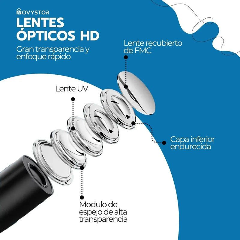 Microscopio Profesional 16000x Con Accesorios Un Lente Blanco