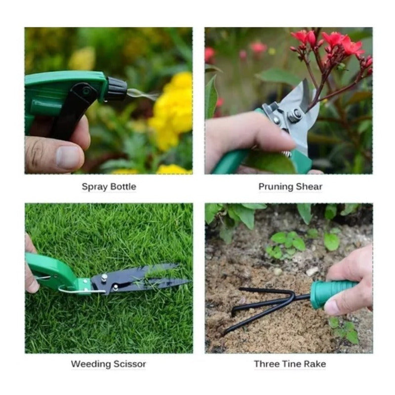 Set De Jardinería 11pzs Herramientas De Jardinería Manual