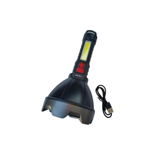 Linterna Grande Led Recargable Usb, Resiste Agua