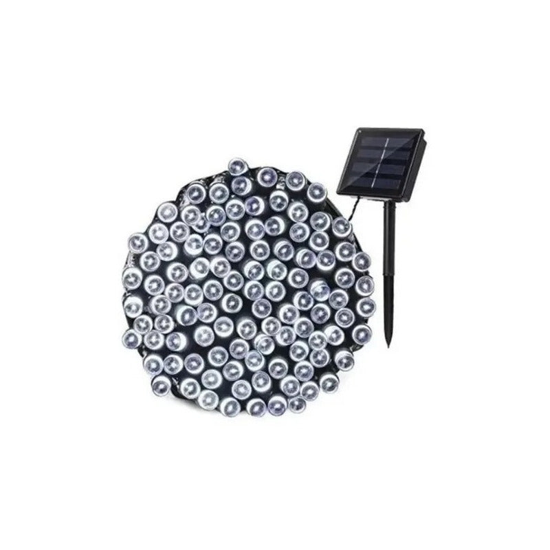 Luces Guirnalda Solar 100 Led Cálidas Cálido 10 Metros Ip66