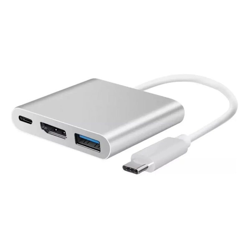 Adaptador Usb-c Hdmi 3 En 1 1hdmi, Usb Y Tipo C