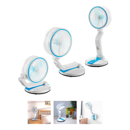 Ventilador Portatil Usb Silencioso Potente Mesa Escritorio 18 Cm Dorado Rojo Plástico 3