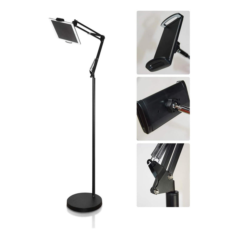 Soporte Brazo Articulado Para iPad/tablet/telf Metalico Negro