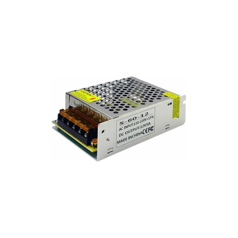 Fuente De Poder 12v 5a 60w Cintas Led, Cámaras Y Más