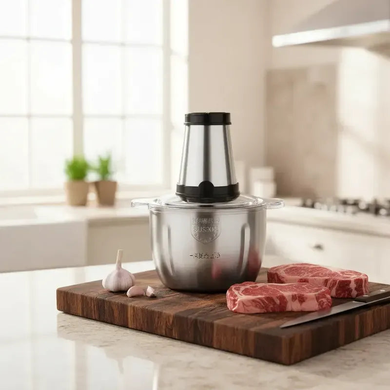 Picadora De Carne Verduras Acero Inoxidable Potente Resisten