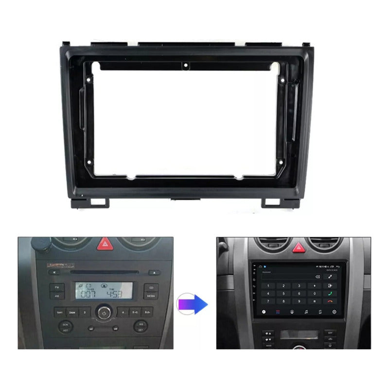 Bisel Great Wall Haval H3/h5 2010-14 Radio Adaptador  Negro