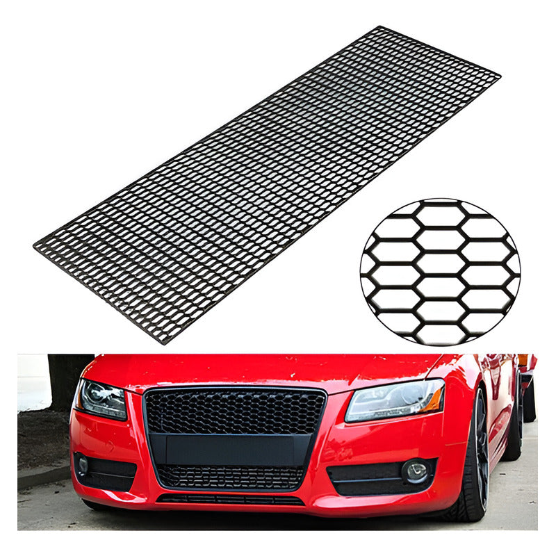 Malla Parachoque Negro Rejilla Tuning Auto Universal Abs