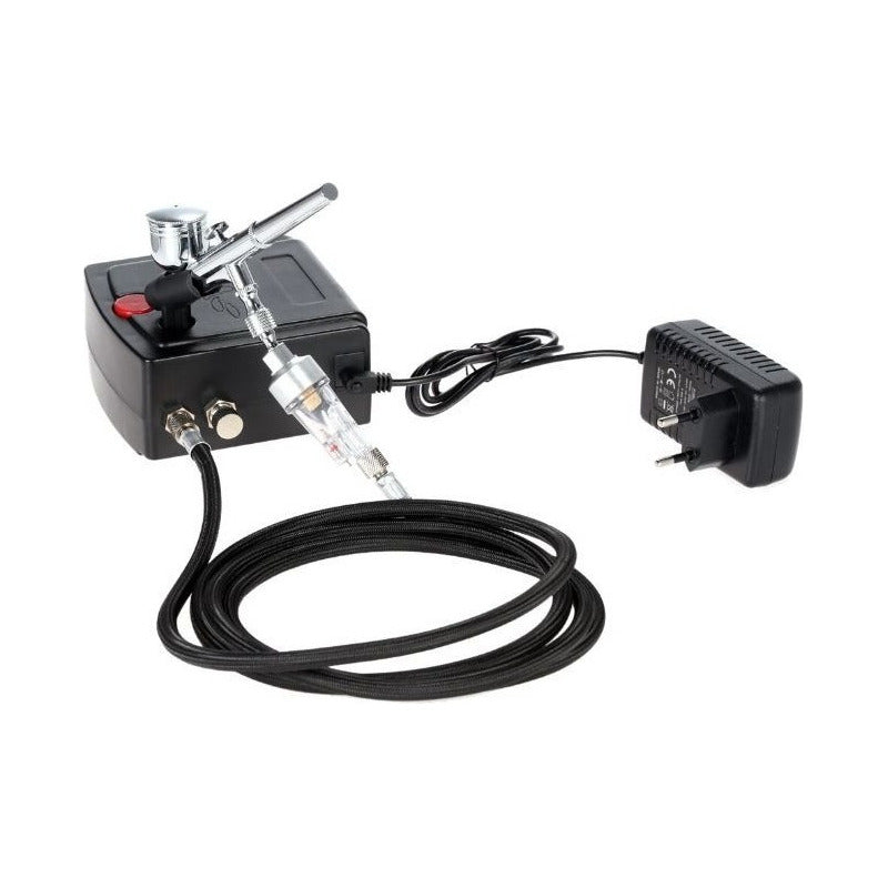 Aerógrafo Multiusos Compresor Kit Completo Con Accesorios