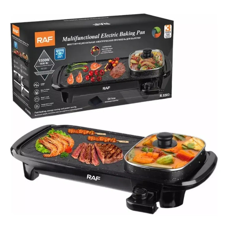 Asador Eléctrico Raf Eléctrica R5303 Premium Pro Negra Negro