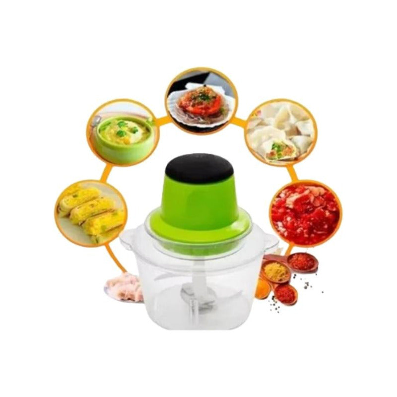 Picador Eléctrico De Verduras, Carnes Y Frutas Pica Todo Verde
