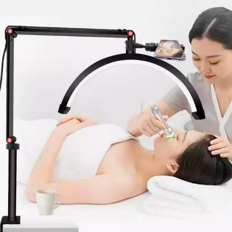 Lámpara Led De Mesa Con Gancho Lashista Manicurista Estetica