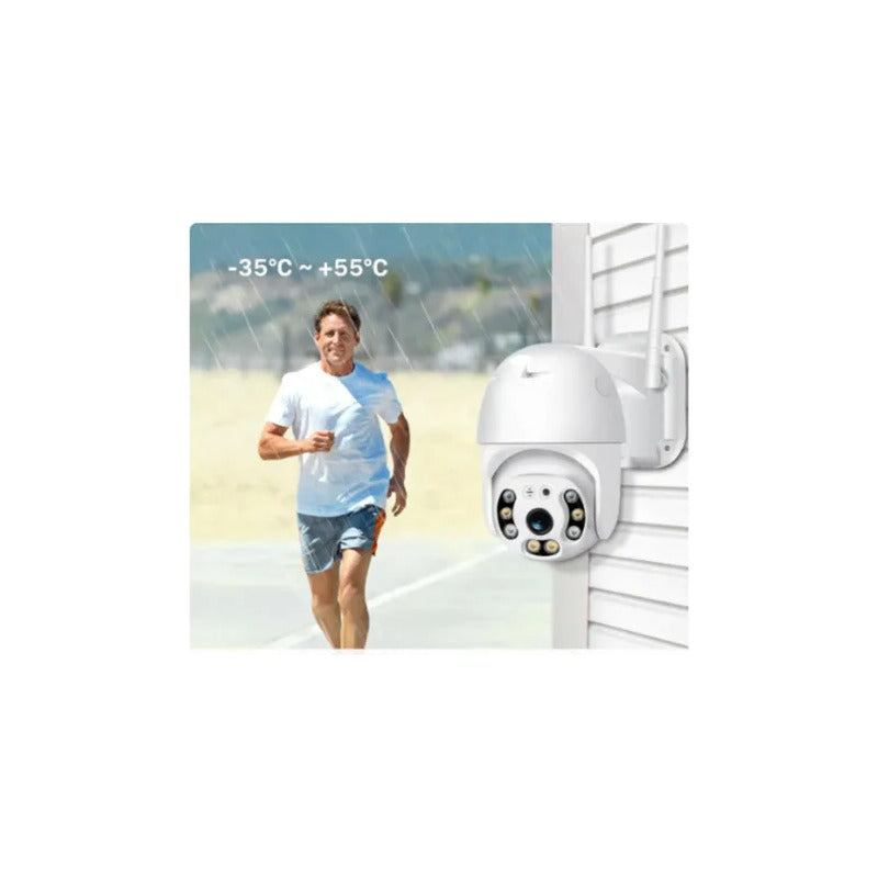 Cámara Ip X2 Con Movimiento, Infrarrojo Impermeable Wifi Hd Blanco