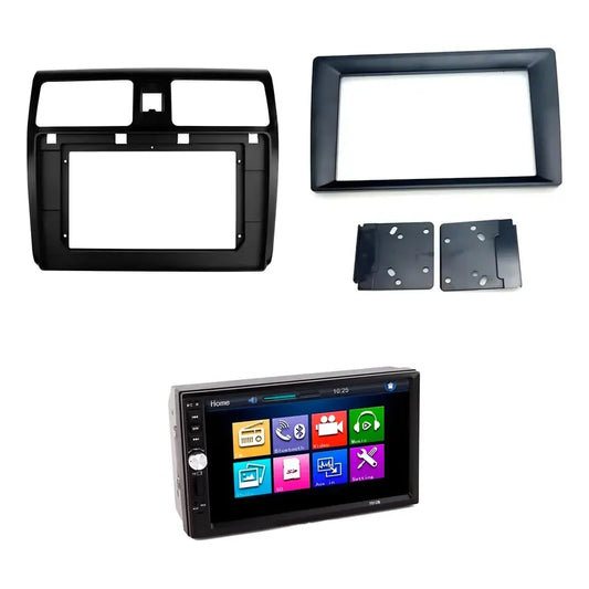 Kit Radio Swift: Bisel Suzuki 10 2006-2012 + Radio 2 Din Mirror Link + Bisel Universal 9 A 7