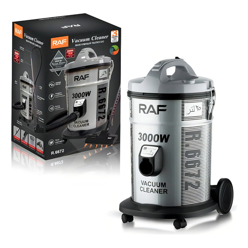 Aspiradora 25 Litros 3000w Color Gris Oscuro