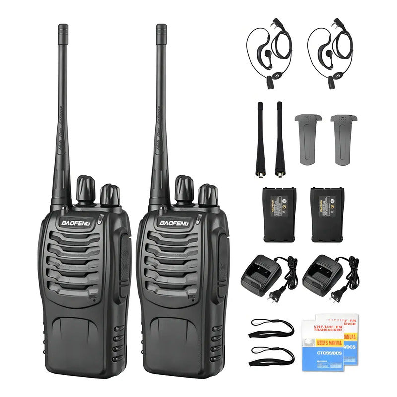 Baofeng Radio Transmisor 2 Vías Bf-888s Negro Uhf
