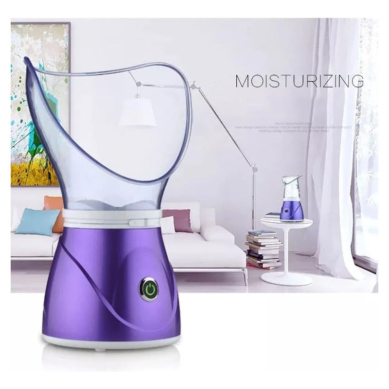 Sauna Facial Profesional Inhalador De Vapor Spa Vaporizador Morado