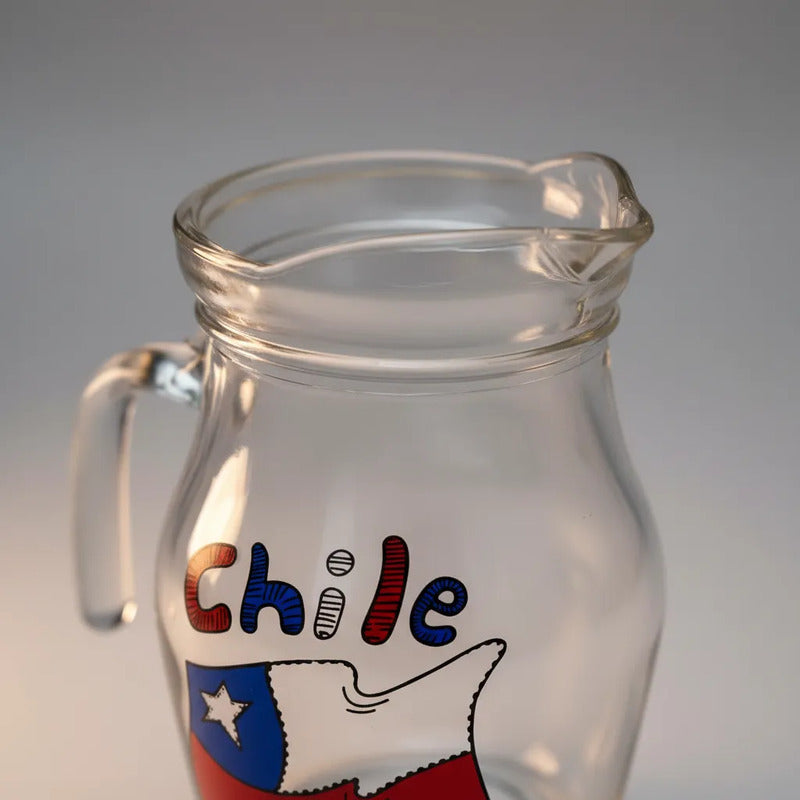 Set 4 Vasos Lorito Viva Chile 500ml Terremoto Fiesta Patrias Agua