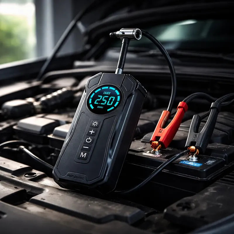 Partidor E Inflador De Neumaticos Para Auto Recargable