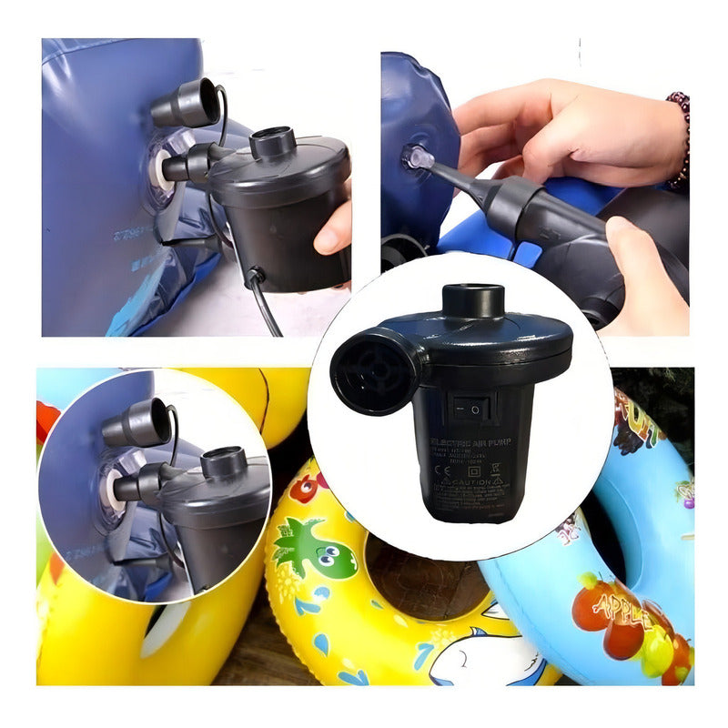 Inflador Electrico Para Cama Piscina Inflable Corriente