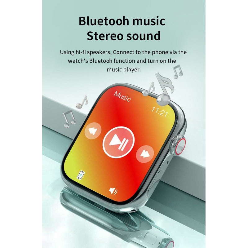 Smartwatch Reloj Inteligente Bluetooth Llamadas 2.1 Deportiv Blanco Milanese Gris Negro